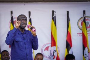 Dr Kiiza Besigye, former FDC president, speaking on NUP party Head Office opennings