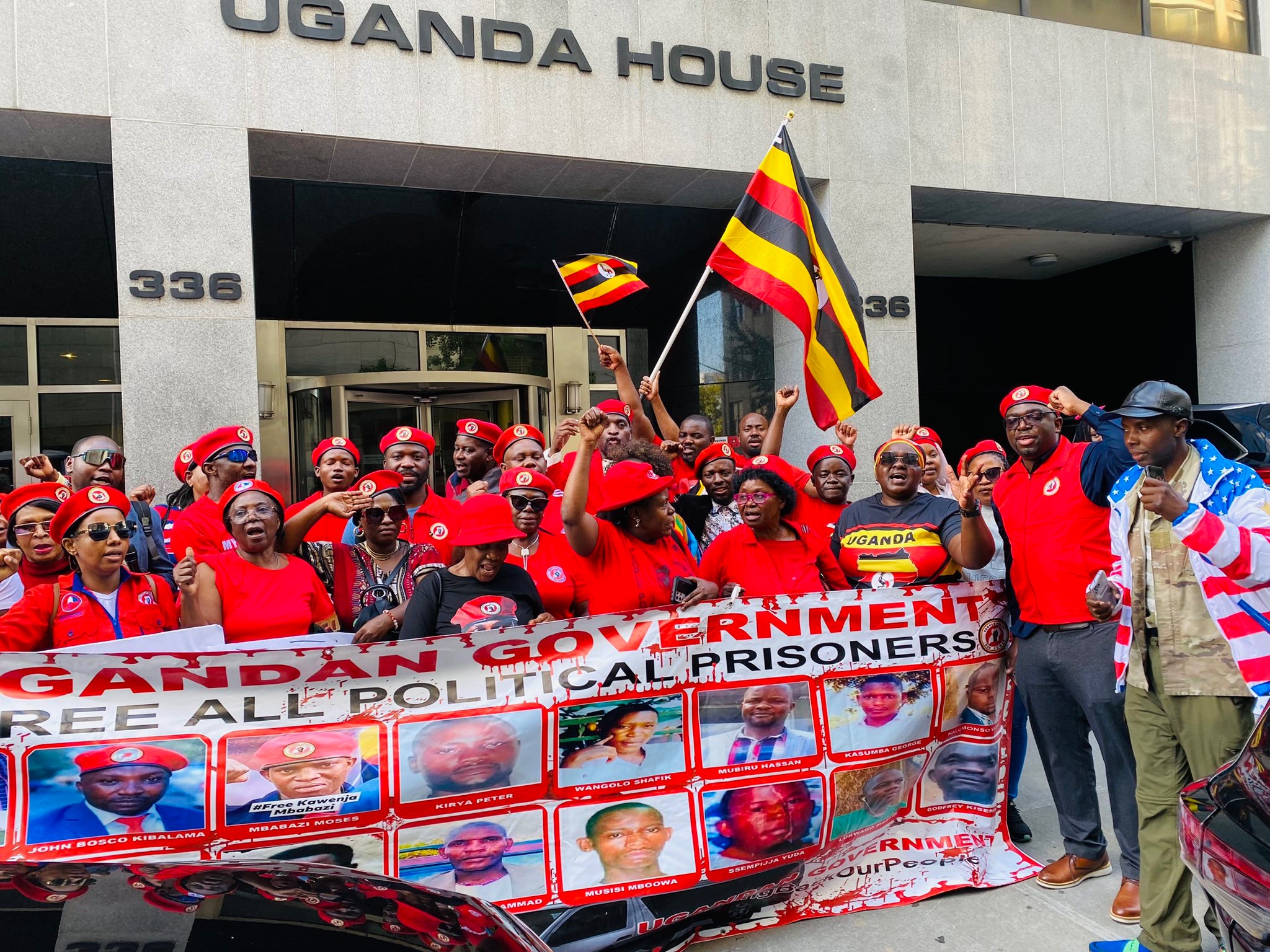 Ugandan PM Nabbanja Evades Detection in New York as NUP Supporters Storm UN Building Over Human Rights Violations