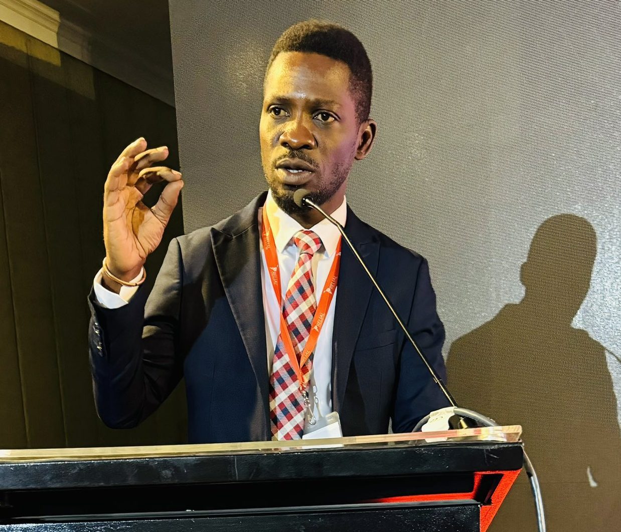 Bobi Wine Advocates for Democracy at Santiago Conference